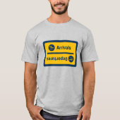 Ankunft/Abfahrt T-Shirt (Vorderseite)