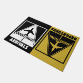 Ankunft Abflüge, Luftfahrt, Begrüßung des Hauses Fußmatte (Schrägansicht)