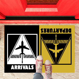 Ankunft Abflüge, Luftfahrt, Begrüßung des Hauses Fußmatte