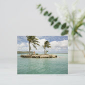 Ankunft am Flughafen in Bora Bora Postkarte (Stehend Vorderseite)