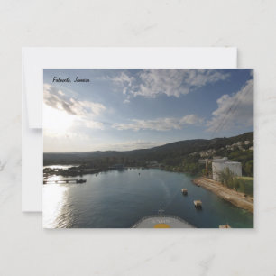 Ankunft am Morgen - Jamaika Postkarte