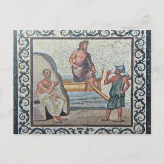 Ankunft Asklepios Mosaic Kos Insel Postkarte