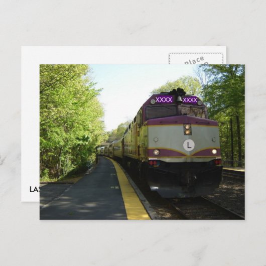 Ankunft auf Gleis 1 Postkarte (Vorne/Hinten)