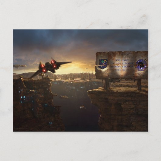 Ankunft bei der Postkarte Adcalmahr (Vorderseite)