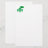 Ankunft der Außerirdischen Briefpapier (Vorne/Hinten)