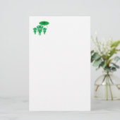 Ankunft der Außerirdischen Briefpapier (Stehend Vorderseite)