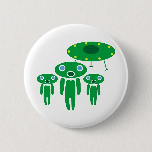 Ankunft der Außerirdischen Button (Vorderseite)