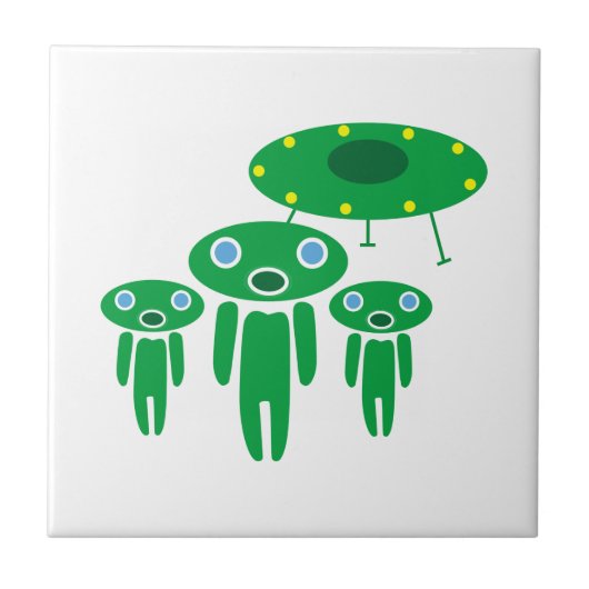 Ankunft der Außerirdischen Fliese (Vorderseite)