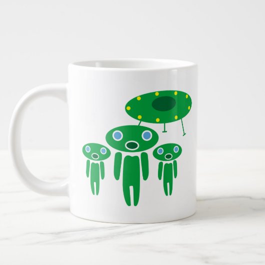 Ankunft der Außerirdischen Jumbo-Tasse (Links)