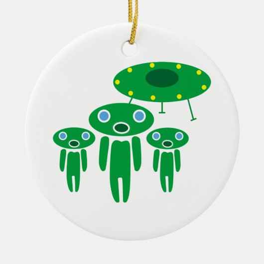 Ankunft der Außerirdischen Keramik Ornament (Vorne)