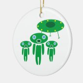 Ankunft der Außerirdischen Keramik Ornament (Links)
