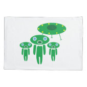 Ankunft der Außerirdischen Kissenbezug (Rückseite)