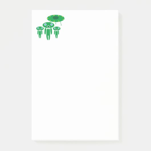 Ankunft der Außerirdischen Post-it Klebezettel (Vorderseite)