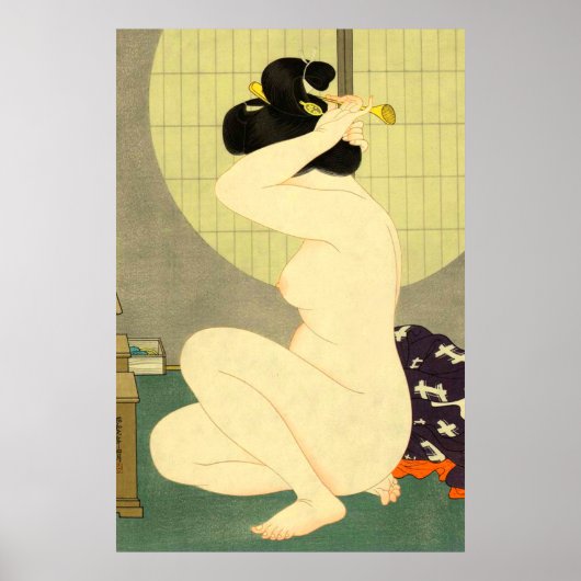 Ankunft der Haare nach einem Bad Hakuho Hirano 193 Poster (Vorne)