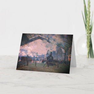 Ankunft der Normandie Bahn, Gare Saint-Lazare: Karte