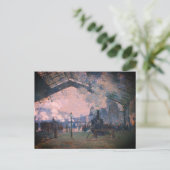 Ankunft der Normandie Bahn, Gare Saint-Lazare: Postkarte (Stehend Vorderseite)