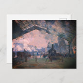 Ankunft der Normandie Bahn, Gare Saint-Lazare: Postkarte (Vorne/Hinten)