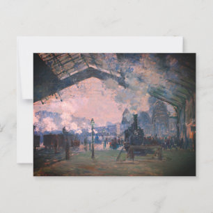 Ankunft der Normandie Bahn, Gare Saint-Lazare: Postkarte