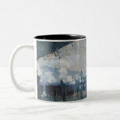 Ankunft der Normandie Bahn - Monet Zweifarbige Tasse (Links)