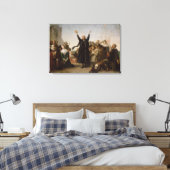 Ankunft der Pilgerväter, c.1864 (Öl auf Leinwanddruck (Insitu (Schlafzimmer))