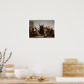 Ankunft der Pilgerväter, c.1864 (Öl auf Poster (Küche)