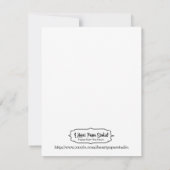 Ankunft des Flugzeugs Einladung (Rückseite)