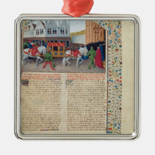 Ankunft des Kaisers Charles IV Silbernes Ornament