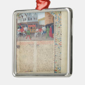 Ankunft des Kaisers Charles IV Silbernes Ornament (Links)