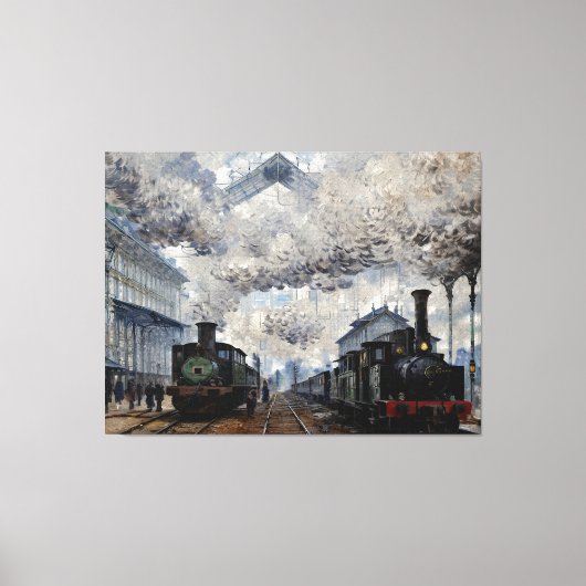 Ankunft des Zuges in der Normandie Leinwanddruck (Vorderseite)