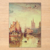 Ankunft eines Packet Boats durch Joseph Turner Acryleinladungen (Vorderseite)