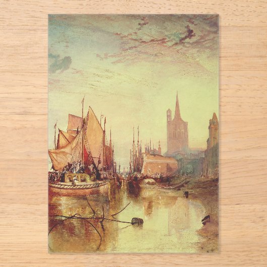 Ankunft eines Packet Boats durch Joseph Turner Acryleinladungen (Vorderseite)