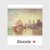 Ankunft eines Packet Boats durch Joseph Turner Aufkleber (Blatt)