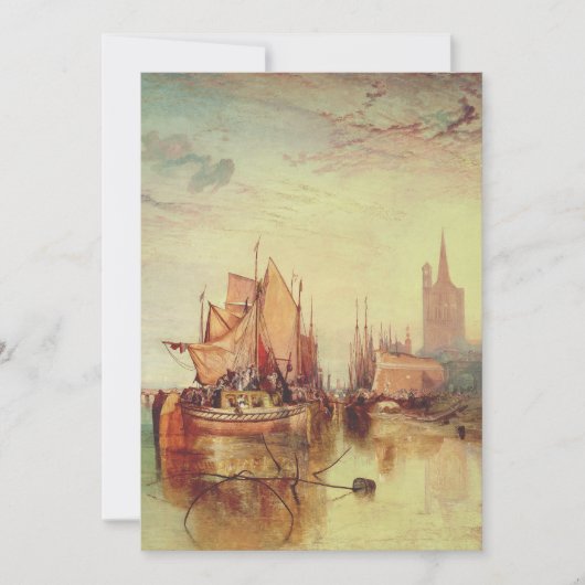 Ankunft eines Packet Boats durch Joseph Turner Einladung (Vorderseite)