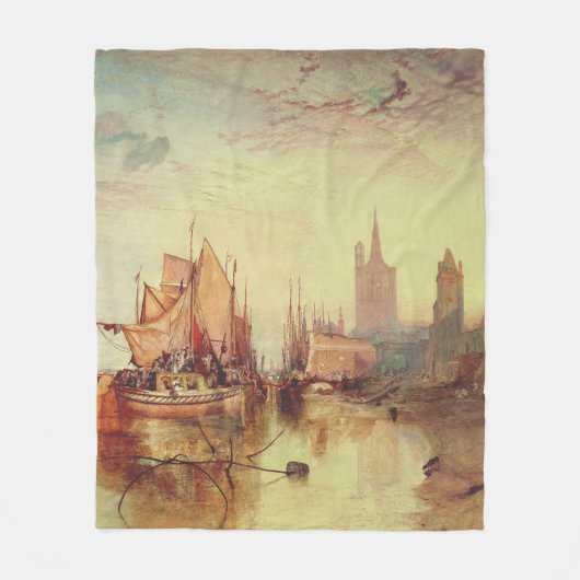 Ankunft eines Packet Boats durch Joseph Turner Fleecedecke (Vorderseite)