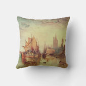 Ankunft eines Packet Boats durch Joseph Turner Kissen (Rückseite)