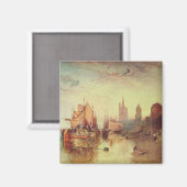 Ankunft eines Packet Boats durch Joseph Turner Magnet (Vorderseite/Rückseite)