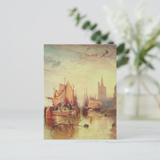 Ankunft eines Packet Boats durch Joseph Turner Postkarte (Stehend Vorderseite)