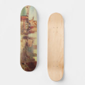 Ankunft eines Packet Boats durch Joseph Turner Skateboard (Vorderseite)