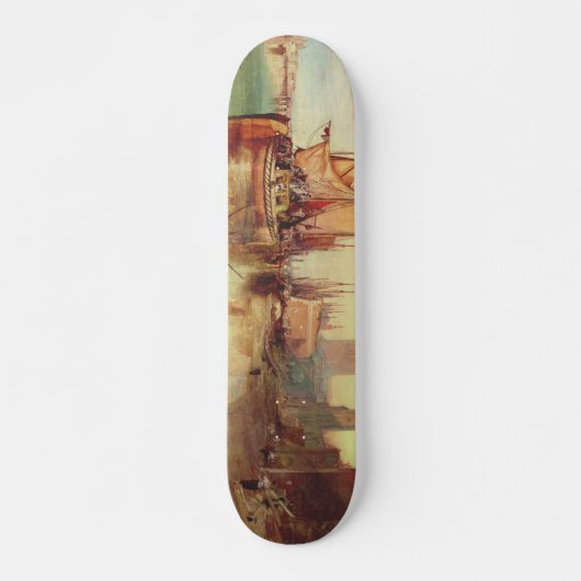 Ankunft eines Packet Boats durch Joseph Turner Skateboard (Vorne)