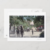 Ankunft eines StagecoachHighland Springs, CA Postkarte (Vorne/Hinten)