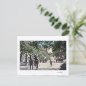 Ankunft eines StagecoachHighland Springs, CA Postkarte (Stehend Vorderseite)