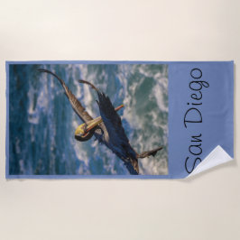 Ankunft für eine Landung Strandtuch