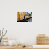 Ankunft im Bahnhof von Durango Poster (Küche)
