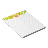 Ankunft im Herbst auf einem mittelgroßen Notepad Notizblock (angewinkelt)