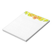 Ankunft im Herbst auf einem mittelgroßen Notepad Notizblock (Rotiert)