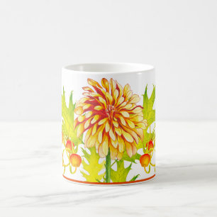 Ankunft im Herbst auf einer klassischen Tasse (11