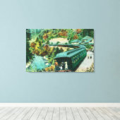 Ankunft in den Springs Leinwanddruck (Insitu (Holzboden))