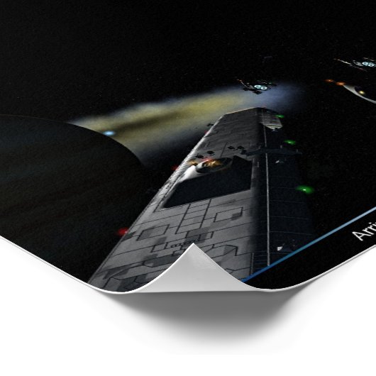 Ankunft in Fomalhaut Poster (Ecke)