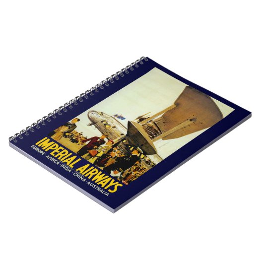 Ankunft mit Imperial Airways Notizblock (Linke Seite)
