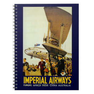 Ankunft mit Imperial Airways Notizblock